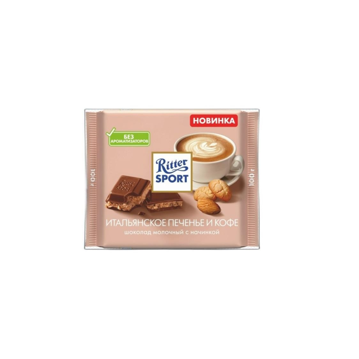 RITTER SPORT ИТАЛЬЯНСКОЕ ПЕЧЕНЬЕ 100ГР
