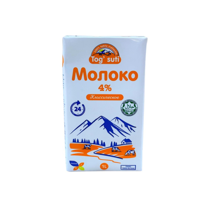 МОЛОКО TOG' SUTI 4% 1L