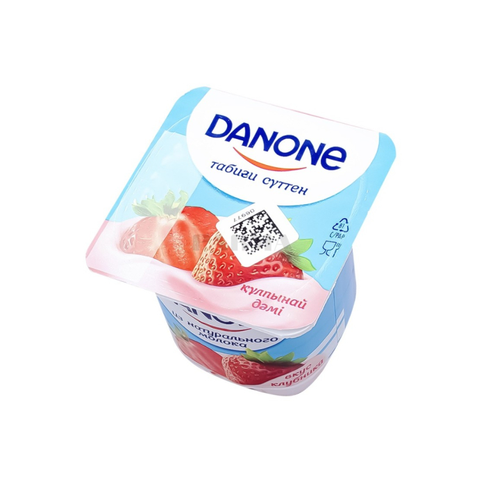 ЙОГУРТ DANONE КЛУБНИКА 1.2% 100ГР