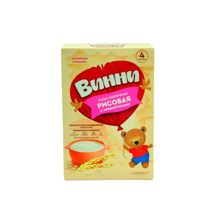 КАША ВИННИ РИСОВАЯ С ПРЕ/КАМИ 4 МЕСЯЦ 200Г