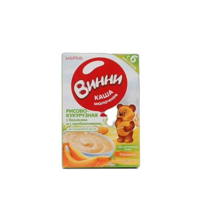 КАША ВИННИ РИСОВО-КУКРУЗ БАНАН 6 МЕСЯЦ 200Г