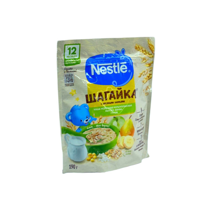 КАША NESTLE ШАГАЙКА 12 МЕС ЯБЛ БАНАН ГРУШ 190ГР