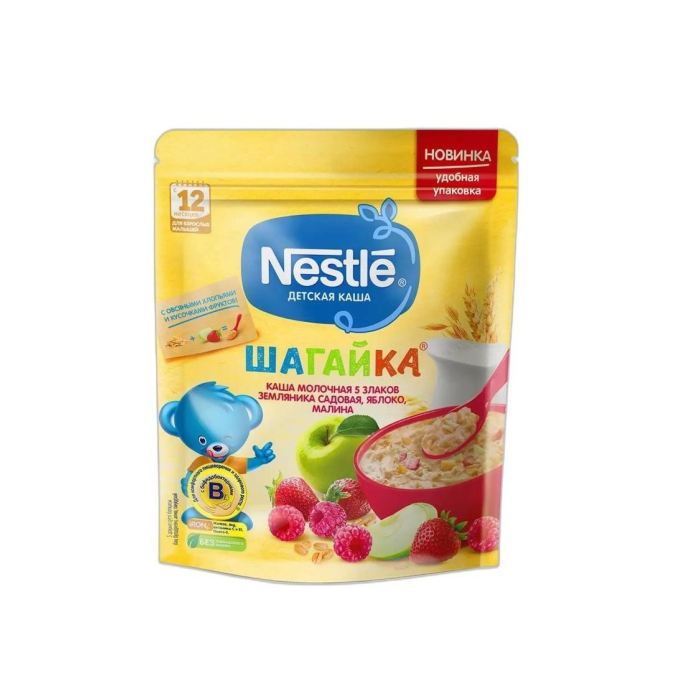 КАША NESTLE 200 ГР ЗЕМЛЕНИКА ЯБЛОКО МАЛИНА