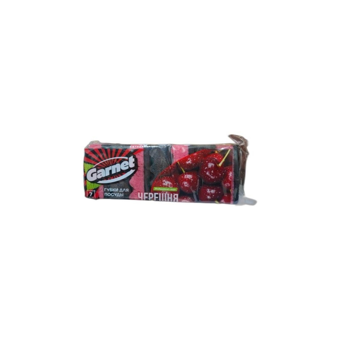 GARNET ГУБКА ЧЕРЕШНЯ 7ШТ