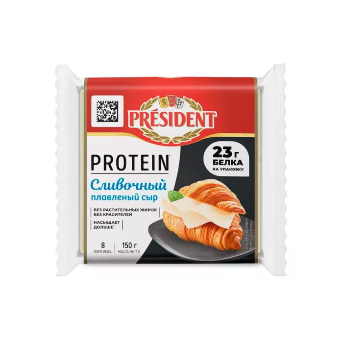 PRESIDENT PROTEIN СЛИВОЧНЫЙ СЫР 150Г