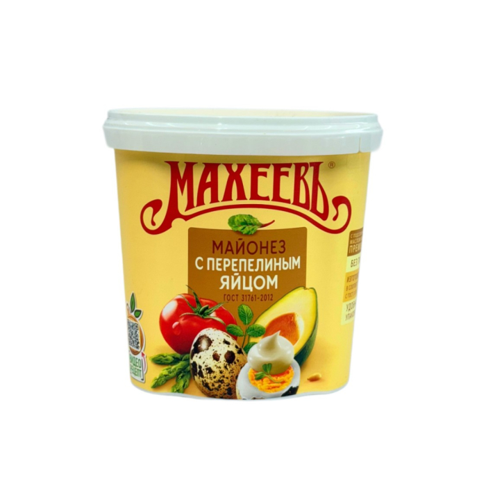 МАЙОНЕЗ МАХЕЕВЬ С ПЕРЕП ЯЙЦОМ 820 Г