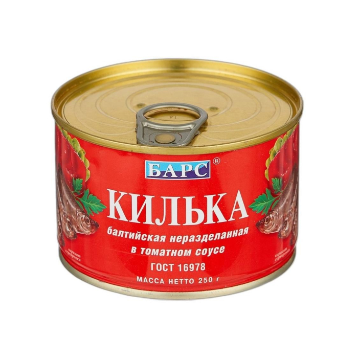 КИЛЬКА БАРС 250ГР
