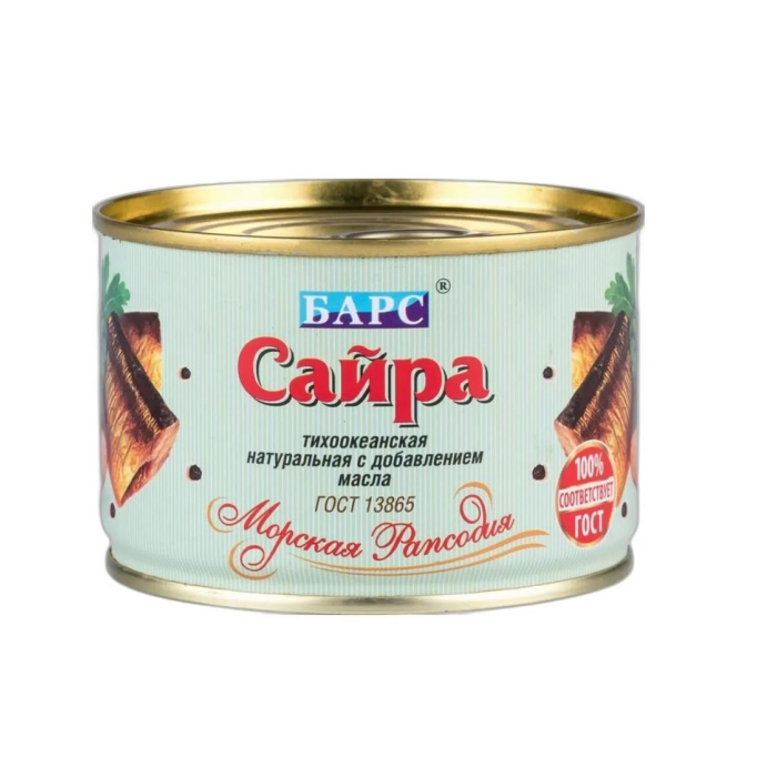 БАРС САЙРА НАТУРАЛЬНАЯ 250ГР