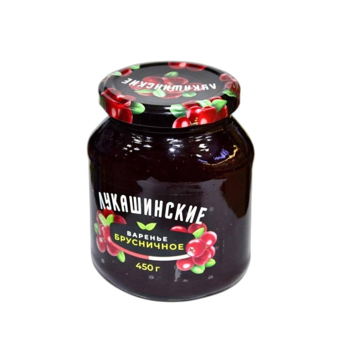 ЛУКАШЕНСКИЕ 450 ГР БРУСНИЧНОЕ ВАРЕНЬЕ