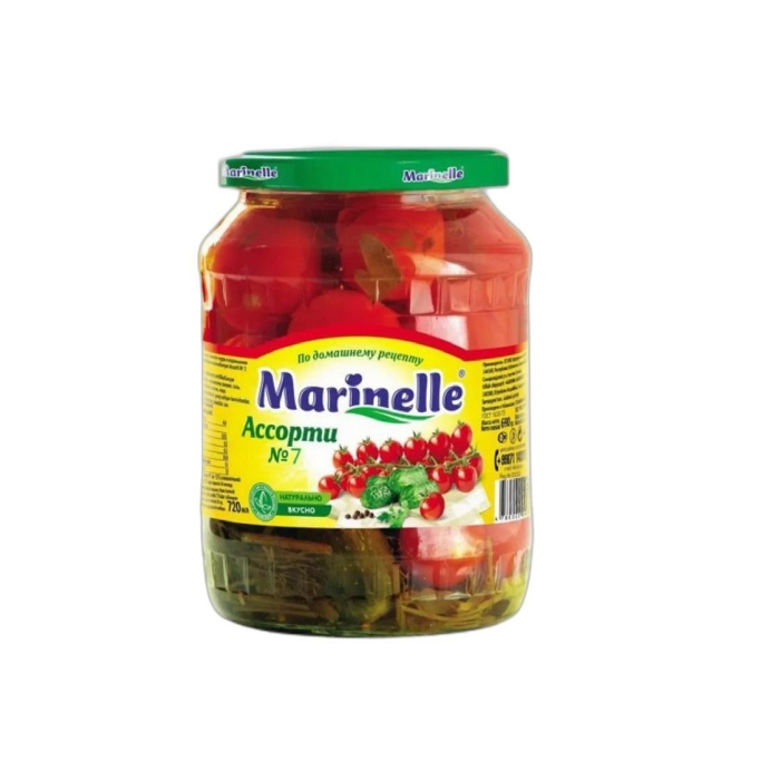 ОГУРЕЦ MARINELLE АССОРТИ 720МЛ