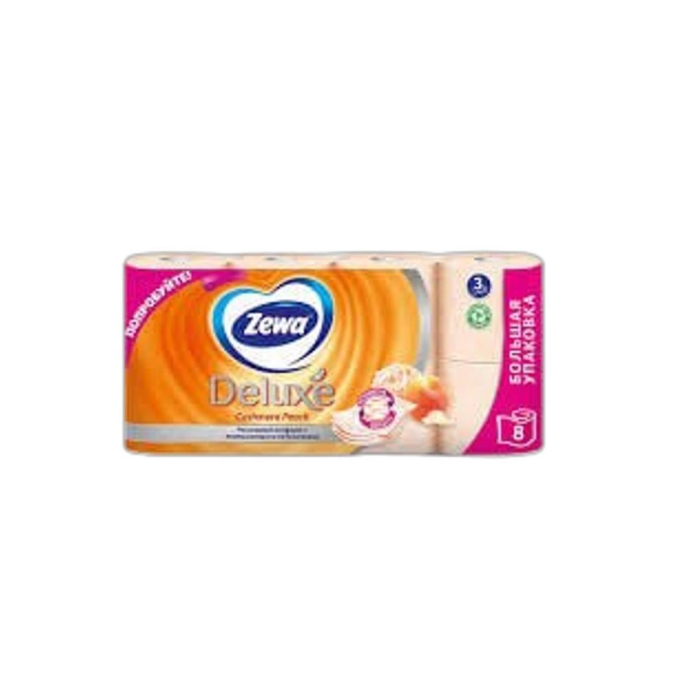 ТУАЛЕТНАЯ БУМАГА ZEWA DELUXE ПЕРСИК