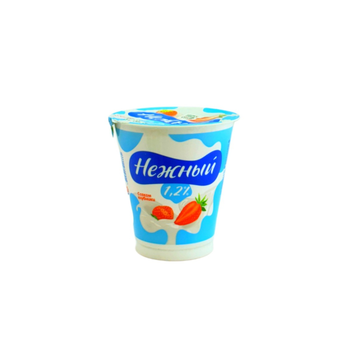 ИОГУРТ НЕЖНЫЙ КЛУБНИКА 1,2% 320Г