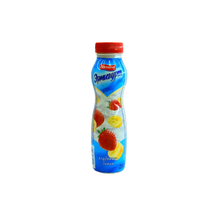 ИОГУРТ ЭРМИГУРТ КЛУБНИКА БАНАН 1,2%  290Г