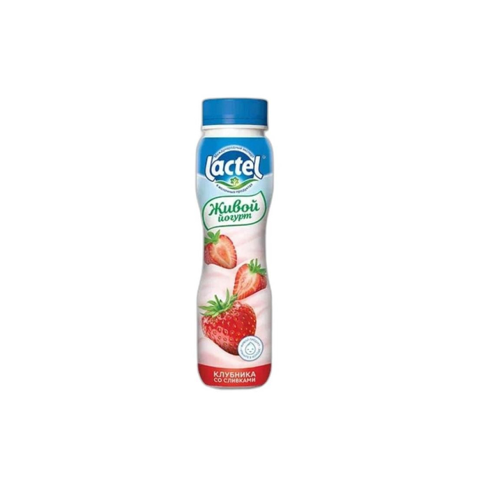 ЙОГУРТ LACTEL КЛУБНИКА 1% 280Г