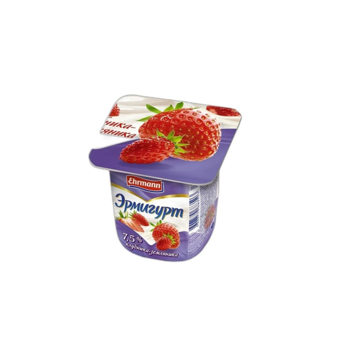 ИОГУРТ ЭРМИГУРТ КЛУБНИКА  3,2% 100Г