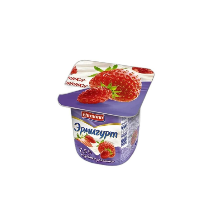 ИОГУРТ ЭРМИГУРТ КЛУБНИКА ЗЕМЛЯН 7,5% 100Г