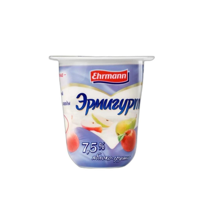 ИОГУРТ ЭРМИГУРТ ЯБЛОКО ГРУША 7,5% 100Г