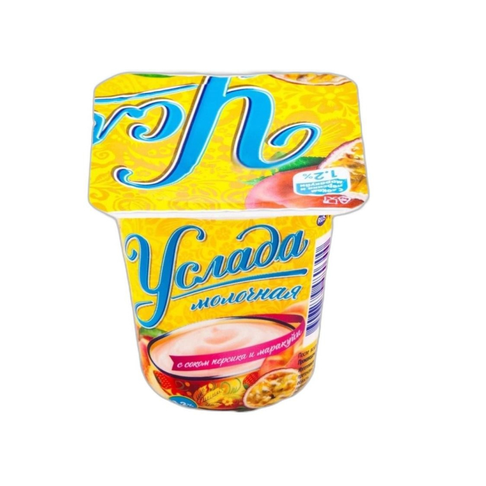 222 ЙОГУРТ УСЛАДА С СОКОМ ПЕРСИК 95 ГР
