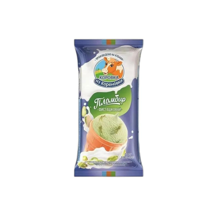 ICE CREAM COW PLOMBIR PISTACHIO 80 GR