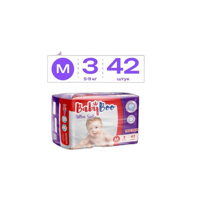 PAMPERS BABYBOO 3  42ШТУК ТРУСИКИ