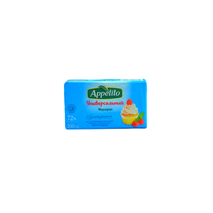 МАСЛО МАРГАРИН UNIVERSAL 72% 200 ГР
