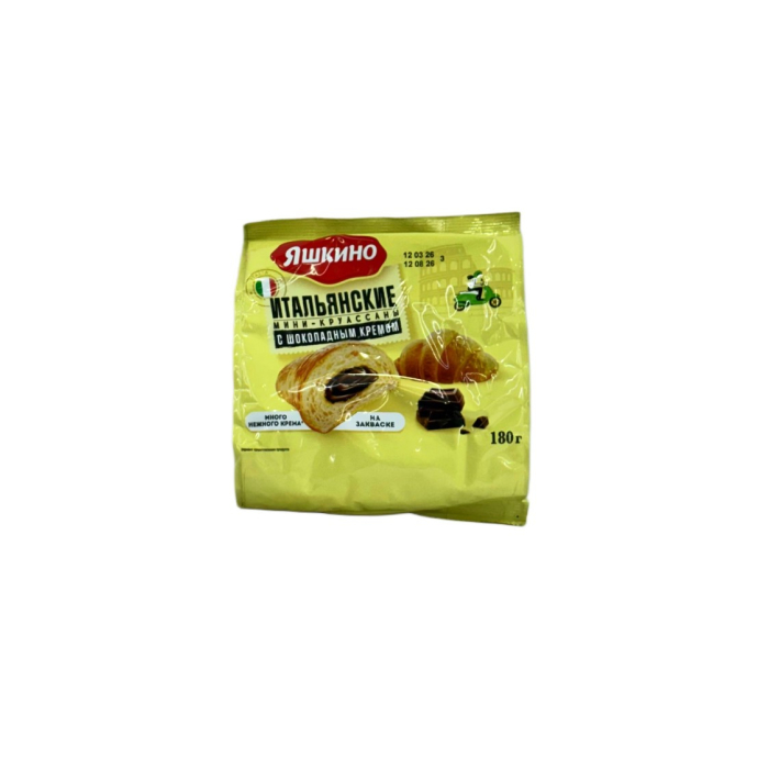 ЯШКИНО МИНИ КРУАССАНЫ ШОКОЛАД 180ГР