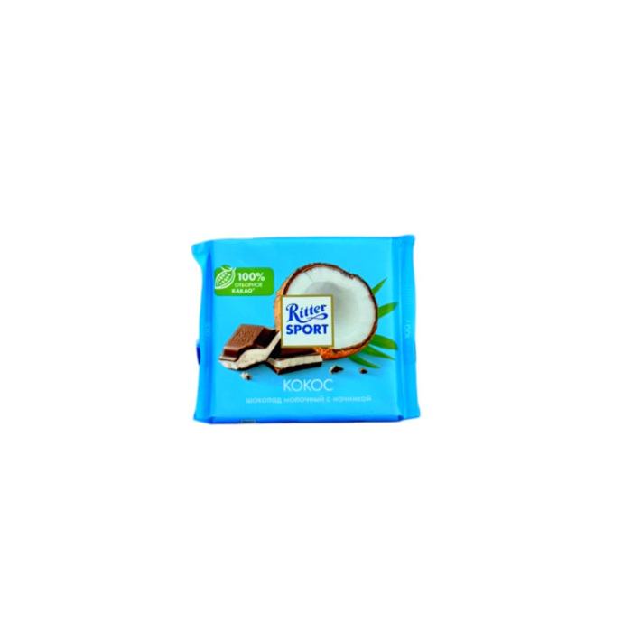 RITTER SPORT 100Г КОКОС
