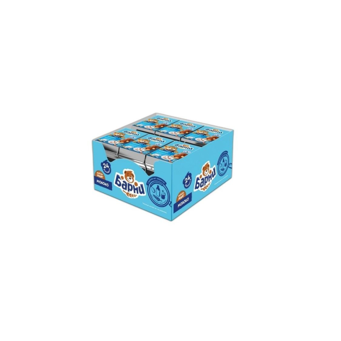 БИСКВИТ БАРНИ МОЛОКО 24*30 ГР