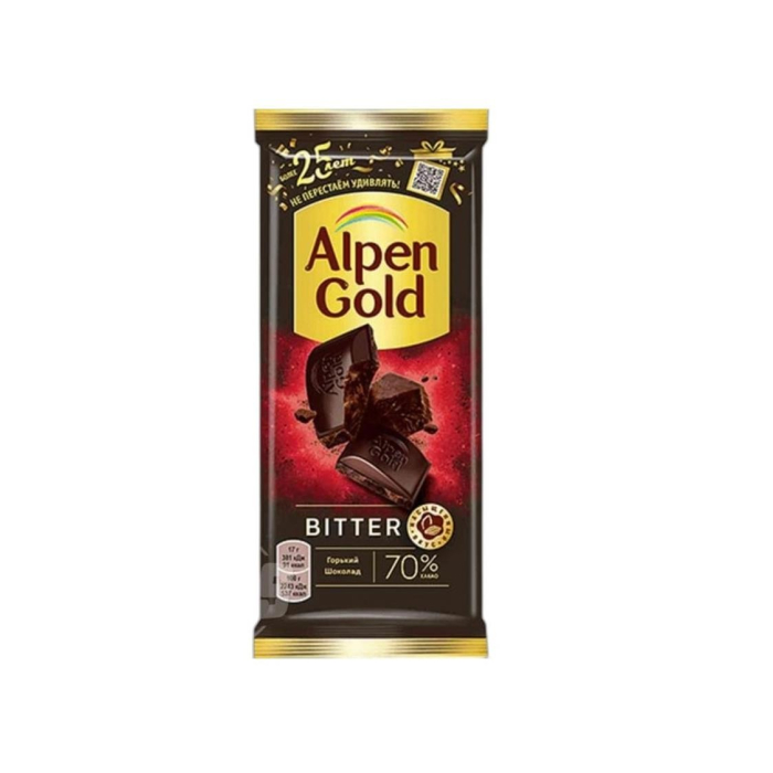 ШОК ALPEN GOLD BITTER 70% 85 ГР