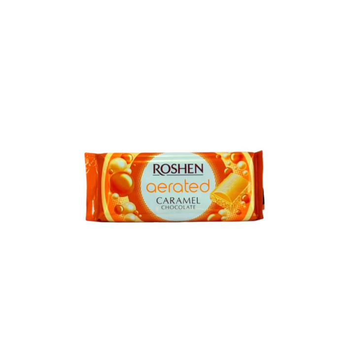 ШОКОЛАД ROSHEN ПОРИСТЫЙ КАРАМЕЛЬНЫЙ 80ГР