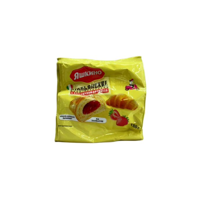 МИНИ КРУССАН ЯШКИНО КЛУБНИКА 180Г