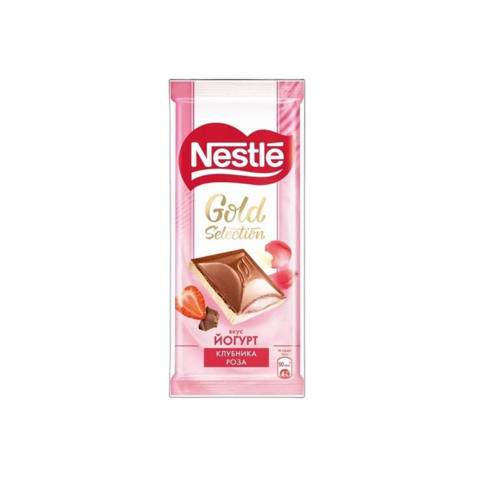 NESTLE GOLD SELECTION ЙОГУРТ КЛУБ РОЗА 82ГР