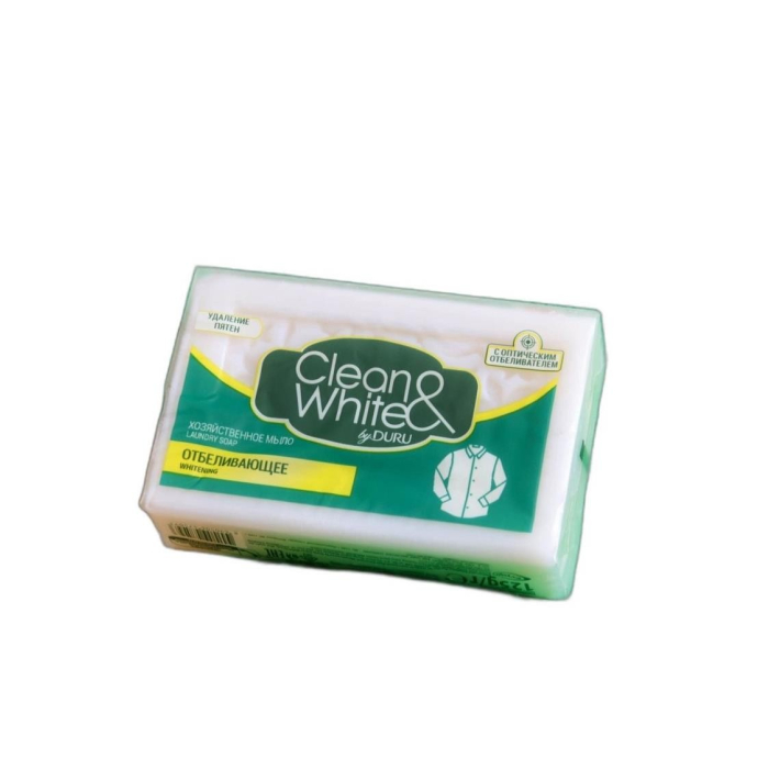 МЫЛО CLEAN & WHITE С ОПТ ОТБЕЛИВАТЕЛЕМ 125ГР 1ШТ