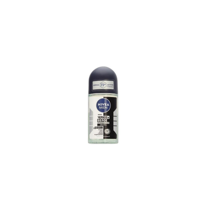 АНТИПЕРСПИРАНТ NIVEA MEN ҚАРА ЖӘНЕ АҚ ORIGINAL 50 ML
