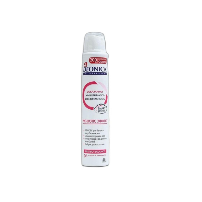 АНТИПЕРСПИРАНТ DEONICA PRE-BIOTIC ЭФФЕКТ   200 ML