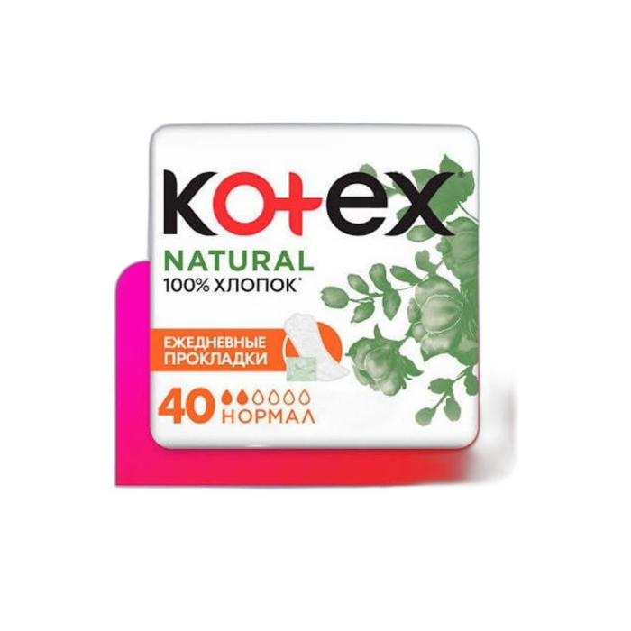 ПРОКЛАДКЫЙ KOTEX NATURAL 40 НОРМАЛ