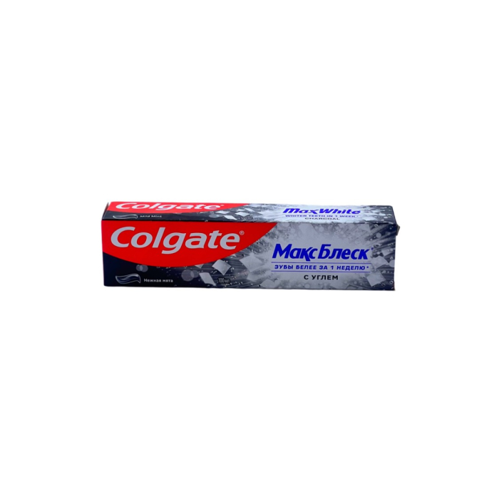 ПАСТА COLGATE  МАКС БЛЕСК С УГЛЕМ 100 ML