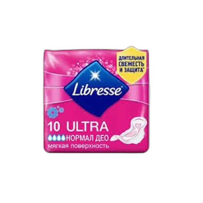 ПРОКЛАДКИ LIBRESSE ULTRA+NORMAL DEO   10 ШТ