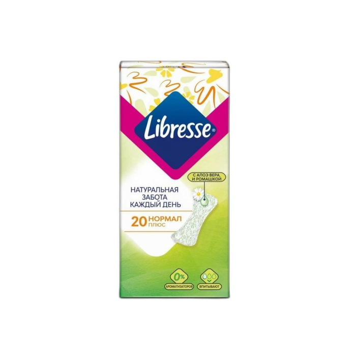 ПРОКЛАДКИ LIBRESSE  NATURAL CARE 20ШТ