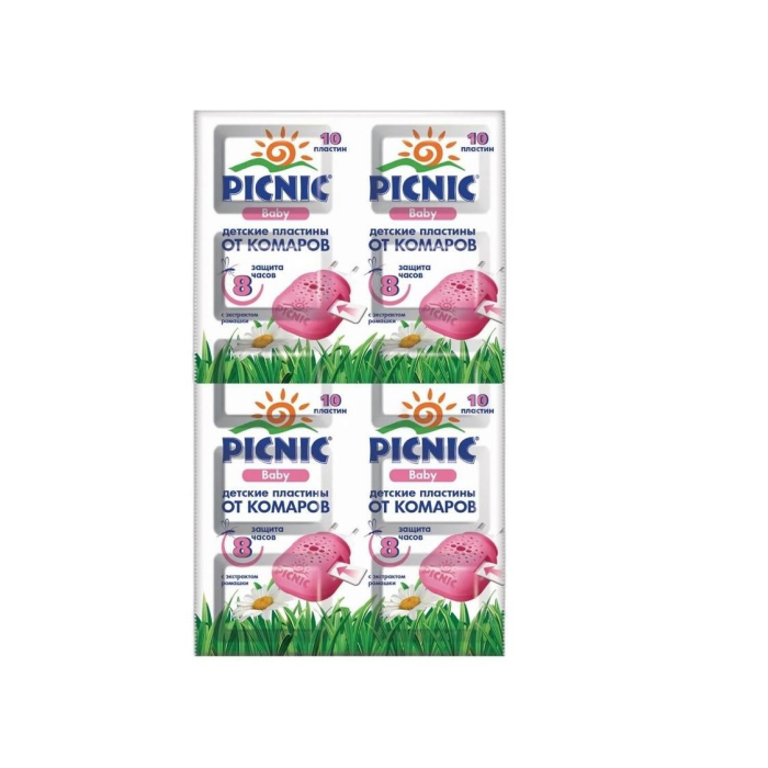 PICNIC ПЛАСТИНЫ ОТ КОМАРОВ 10 ШТ