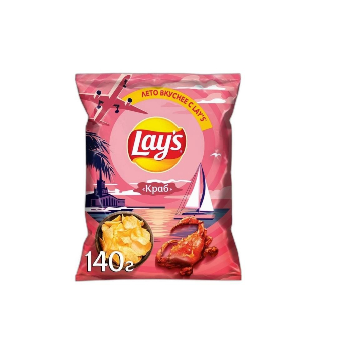 ЧИПСЫ LAYS КРАБ  140Г