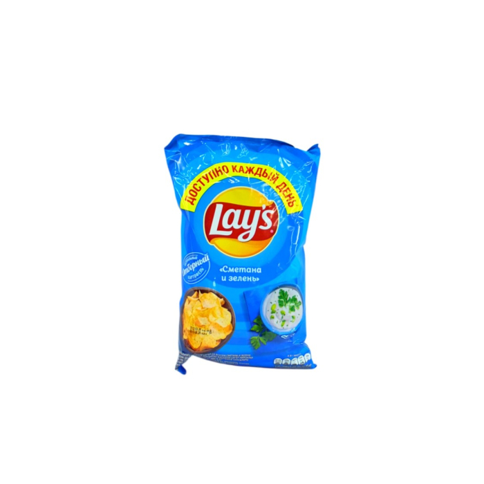 ЧИПСЫ LAYS СМЕТАНА И ЗЕЛЕНЬ 70Г