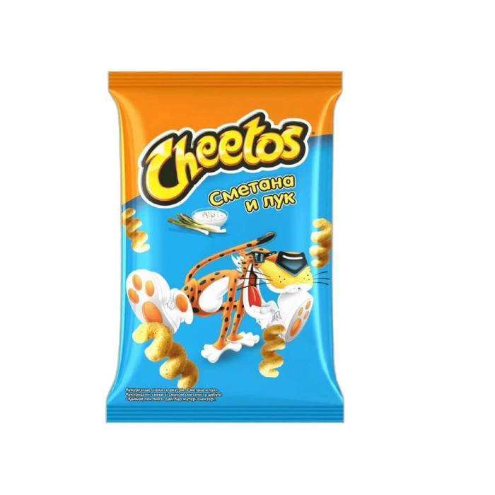 ЧИПСЫ CHEETOS СМЕТАНА И ЛУК 80ГР