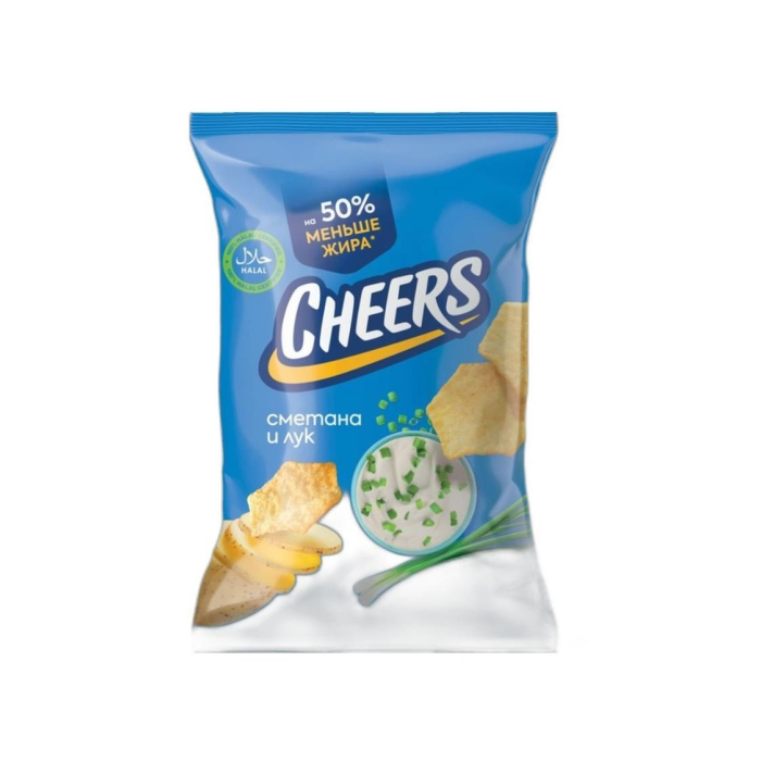 ЧИПСЫ CHEERS СМЕТАНА И ЛУК 45ГР