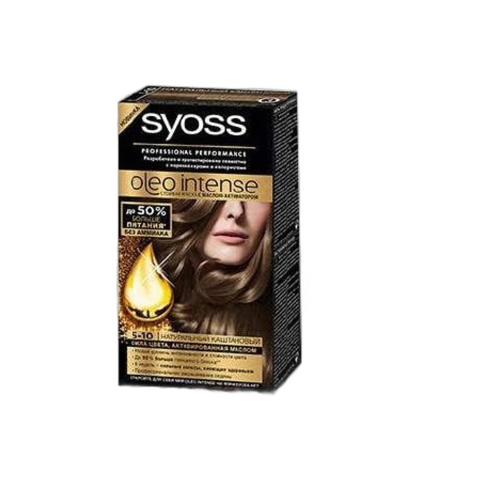 КРАСКА ДЛЯ ВОЛОС SYOSS НАТУРАЛЬН КАШТАН 60ml