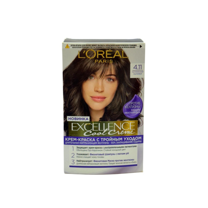 КРАСКА LOREAL EXCELLENCE 4,11 УЛЬТ/Й КАШТАНОВЫЙ