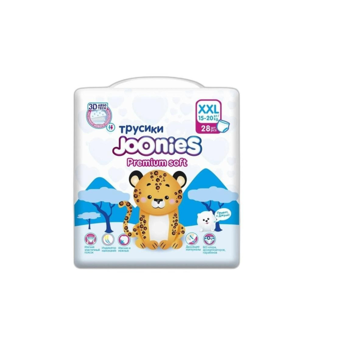 ТРУСИКИ JOONIES PREMIUM SOFT XXL 28 ШТ