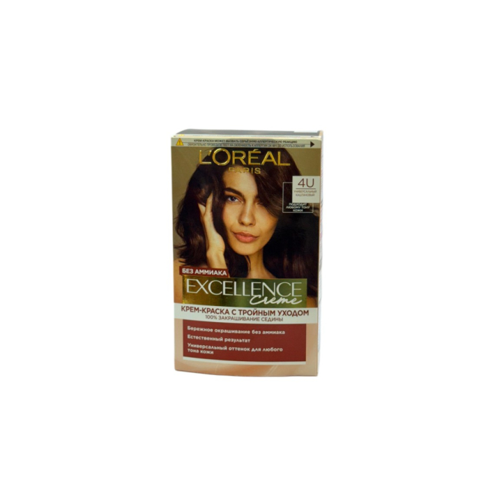 КРАСКА LOREAL EXCELLENCE 4U КАШТАНОВЫЙ