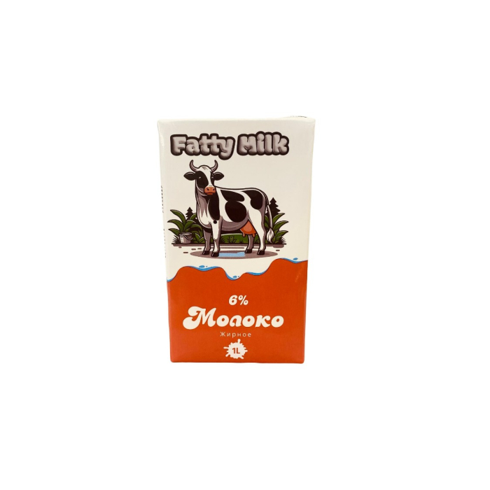 МОЛОКО FATTY MILK 6% 1L