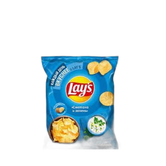 ЧИПСЫ LAYS СМЕТАНА И ЛУК 140ГР